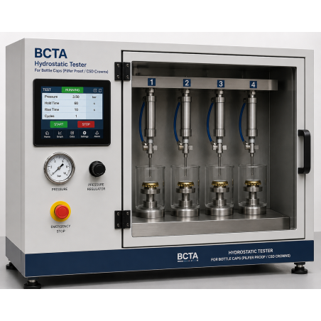 دستگاه تست هیدروستاتیک تشتک بطری  مدل BCTA